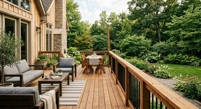 Hardwood Deck Installation in Worcester, MA
