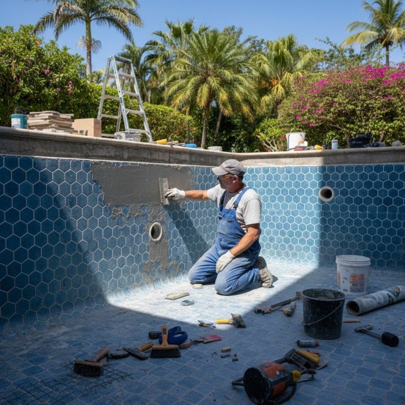 Pool Coping Installation